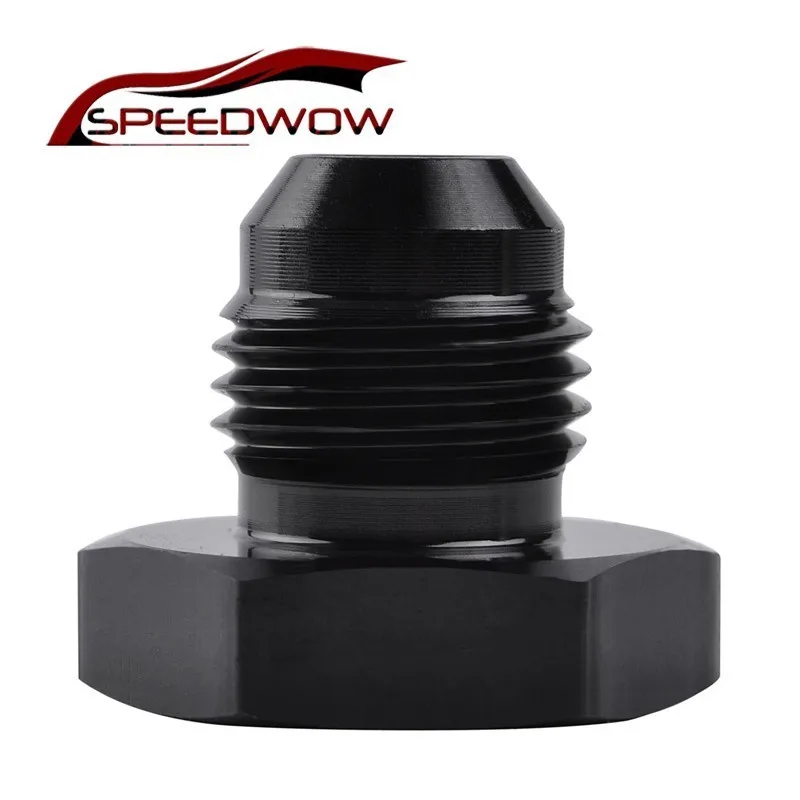 SPEEDWOW черный AN6 Прямые фитинги из алюминиевого сплава адаптер для шланга