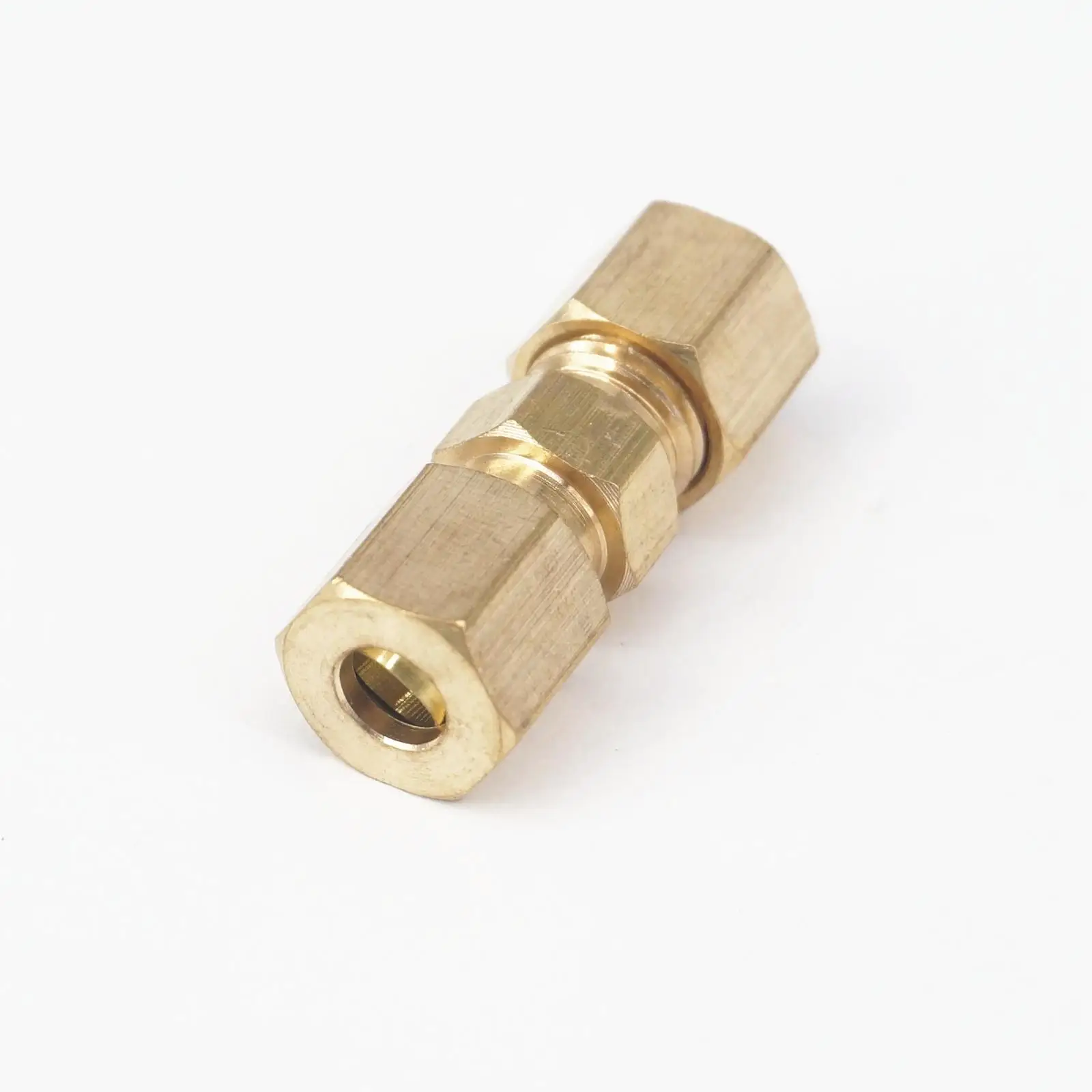 

Fit 3/16" Tube OD Straight Compression Union Brass Pipe Fittings Connectors Adapters 229 PSI