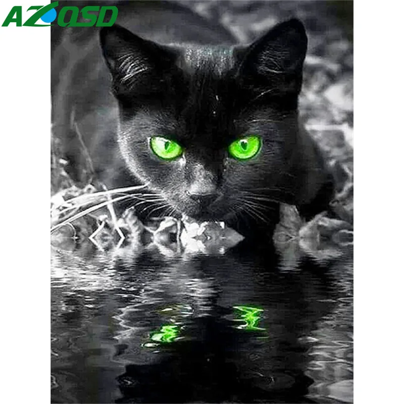 Набор для алмазной вышивки AZQSD картина с кошками и животными домашний декор
