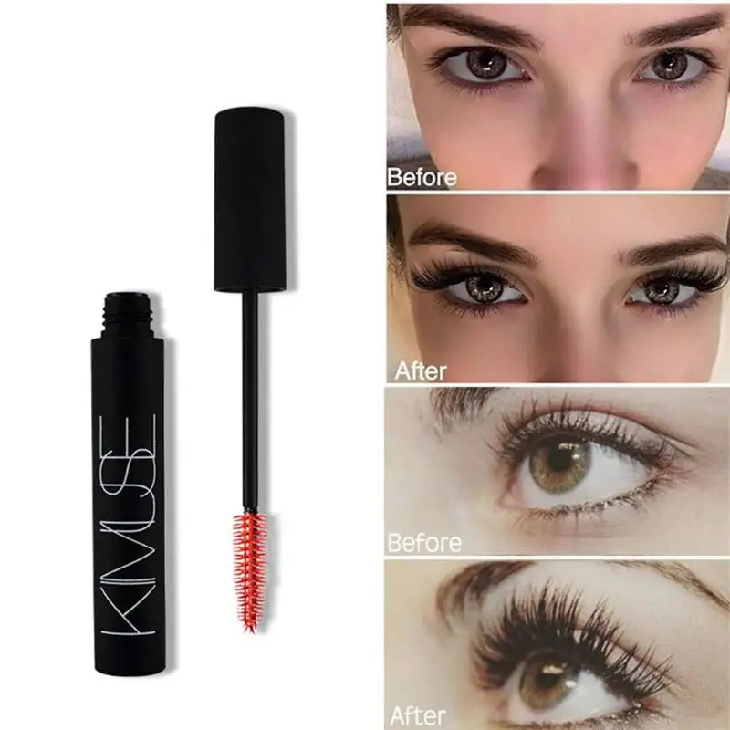 1pc Waterproof Mascara Cream Dark Thick Curling Long Eyelash Cream Eyes