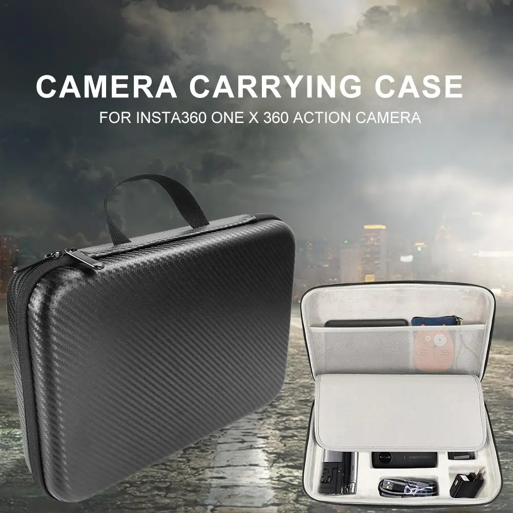 

Action Camera Carrying Case Portable Camera Storage Bag For Insta360 ONE X 360 Action Camera Shock-Proof Camera Accessories