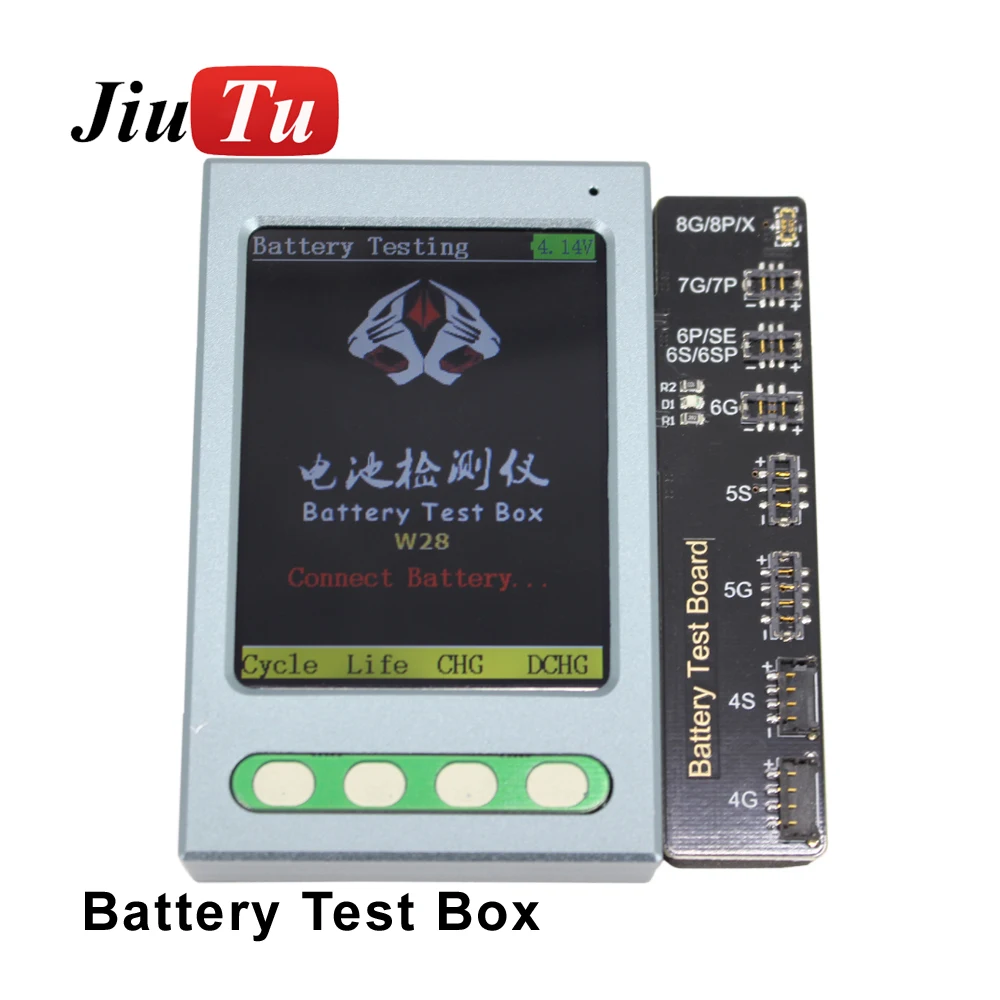 Jiutu USB Battery Tester For iPad iPhone X 8 8P 7 7P 6 6P 6S 6SP 5 5S 4 4S Battery Checker Data Cable Tester Clear Cycle