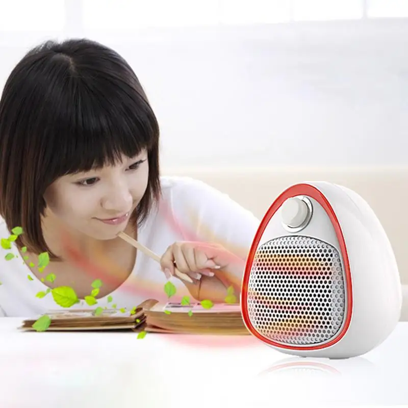 

Mini Electric Heater Household Fan Heater Ceramic Heater Desktop Adjustable Home Heater Warmer Machine for Winter