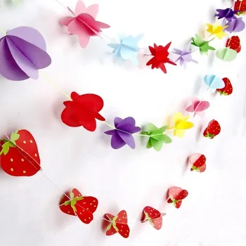 

Layers Pull Flower Wedding Party Decorate Pull Strip Birthday Articles Color Strip 3d Decorate Small Pull Flower Customized