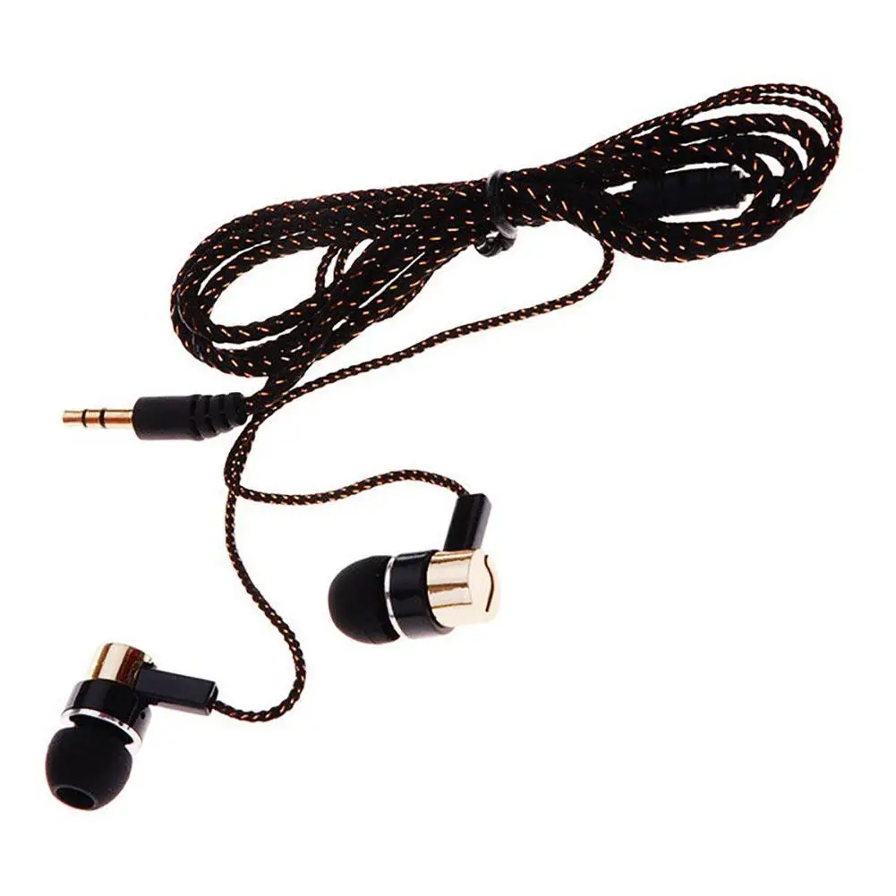 1,2 м плетеный кабель шумоизоляция стерео наушники-вкладыши проводные наушники для samsung наушники HTC