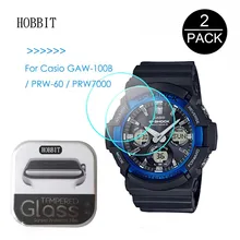 2 шт. в упаковке для объектива с оптическими зумом Casio GAW-100B PRW-60 PRW-70000.3mm 2.5D с уровнем твердости 9H из закаленного Стекло Экран протектор Смарт-часы, пленка с защитой от царапин