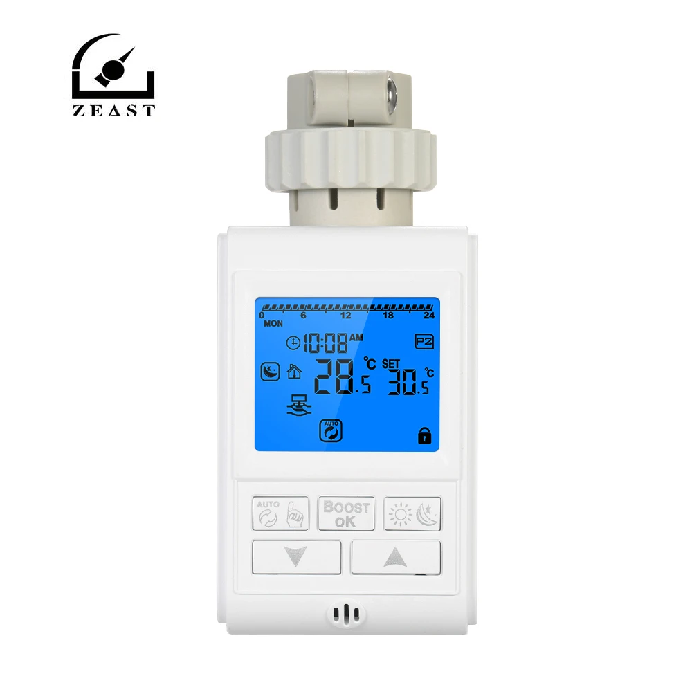 

Programmable Thermostat Timer TRV Thermostatic Radiator Valve Actuator Radiator Thermostat for Heater Radiator Room Thermometer