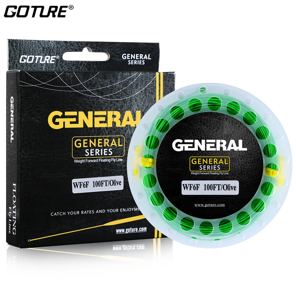 Goture Brand Fly Line 345678F Weight Forward Floating Fly Fishing Line with Welded Loops Carp Bass Trout Fly Fishing Tackle