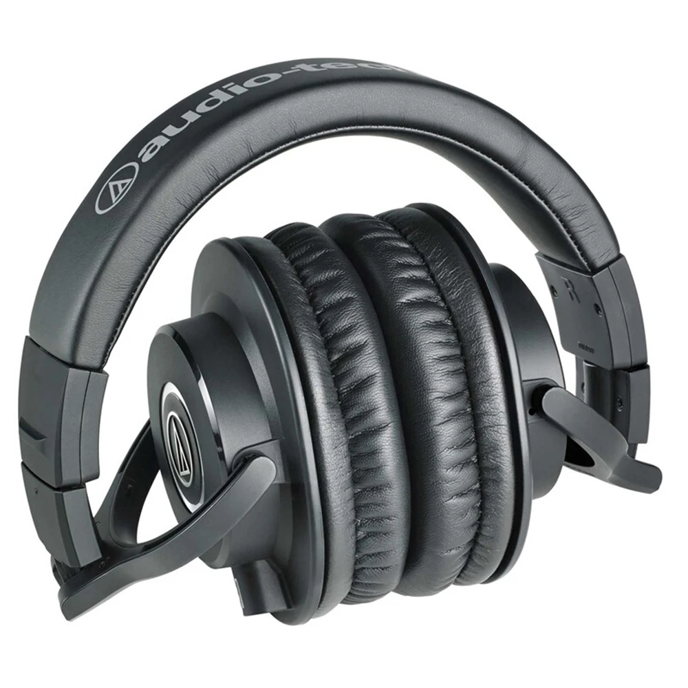 Профессиональные мониторные наушники Audio Technica складные Hi Fi с отсоединяемыми