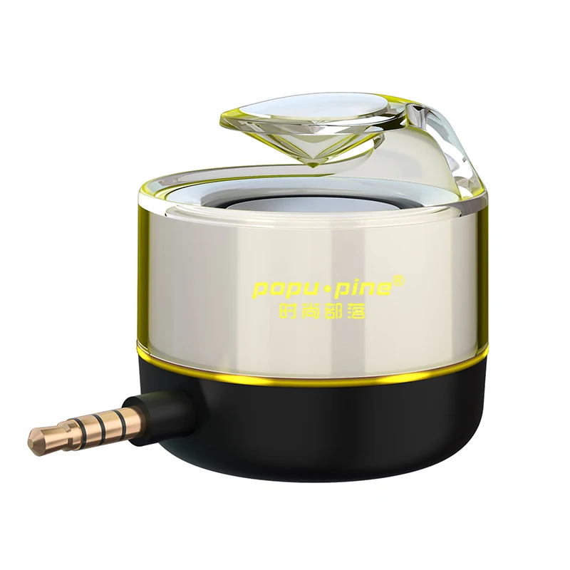 Coolcold Popu Pine 3D объемный 3 5 мм Aux аудио разъем мини мощные аккумуляторные колонки для