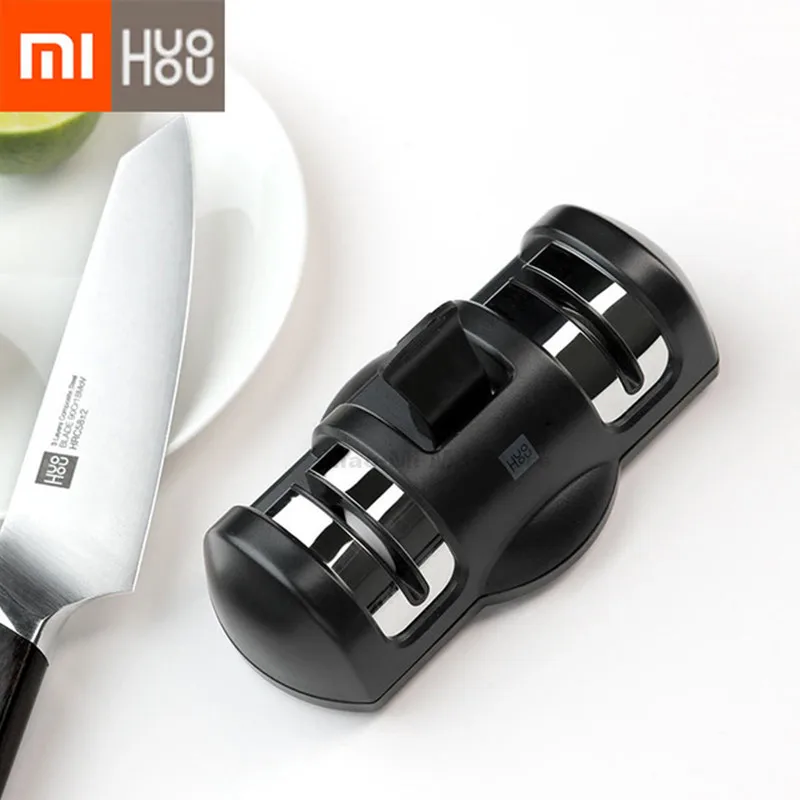 

Original Xiaomi Mijia Huohou Knife Sharpener 2 Stages Double Wheel Sharpener Whetstone Sharpener Tool for Kitchen Knife New