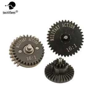 

Drive Ratio 16:1 High Speed Bevel Spur Sector Gears Set For Ver.2 / 3 AEG Airsoft Gearbox Hunting Paintball Army Accessories