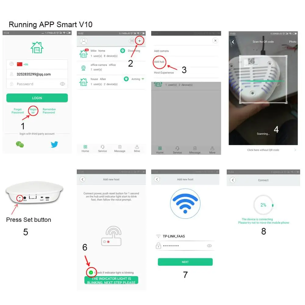 

1pcs 2019 Newest Smart Wireless WiFi Alarm Security Aystem Home Burglar Alarm with USB Cable