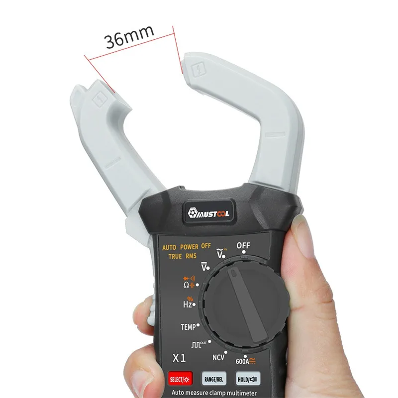 Mutool X1 6000 отсчетов истинный RMS клещи цифровой мультиметр автоматический