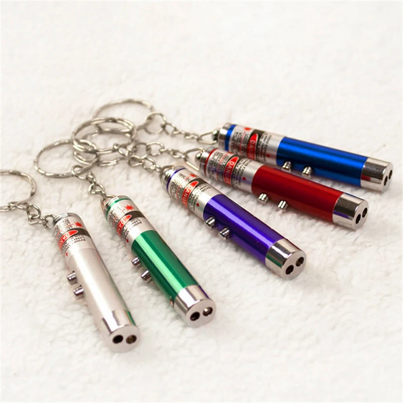 

Cat Funny Red Pet 1Pc Pen Color Random Children White Popular Pointer Play Light Laser Toys LED