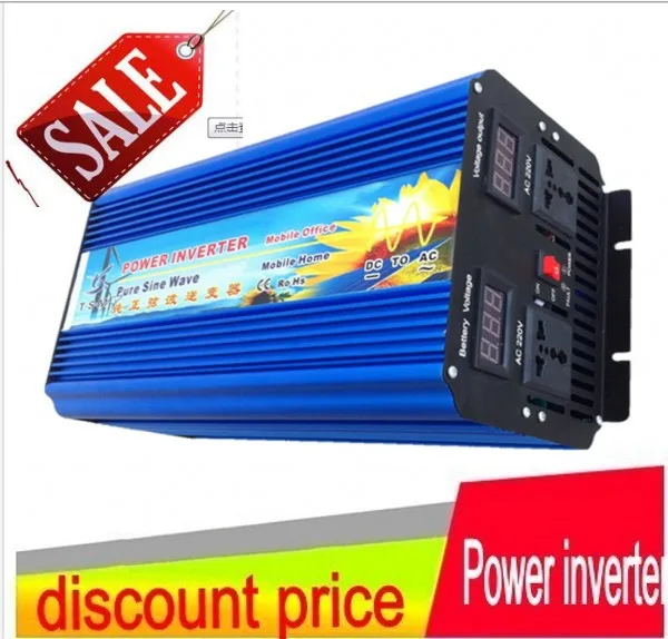 3500 Вт DC24V к AC 220 В чистая синусоида инвертор пиковая мощность 7000 Солнечный de onda