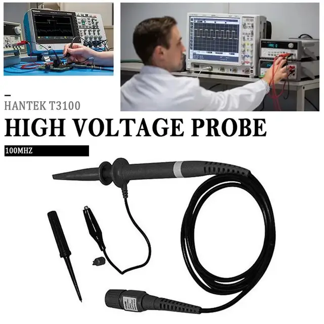 Cheap High Quality Original Hantek T3100 Oscilloscope High Voltage Probe Oscilloscope Table Pen 100x 2500V 100MHz Test Probe Kit Cheap High Quality Original Hantek T3100 Oscilloscope High Voltage Probe Oscilloscope Table Pen 100x 2500V 100MHz Test Probe Kit