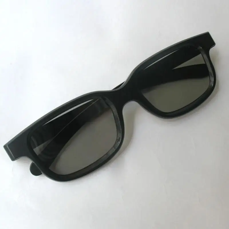 1Pair Polarized 3D Glasses Black Frame For Dimensional Anaglyph Movie Game DVD LCD Video Game Theatre Circular 1Pair Polarized 3D Glasses Black Frame For Dimensional Anaglyph Movie Game DVD LCD Video Game Theatre Circular