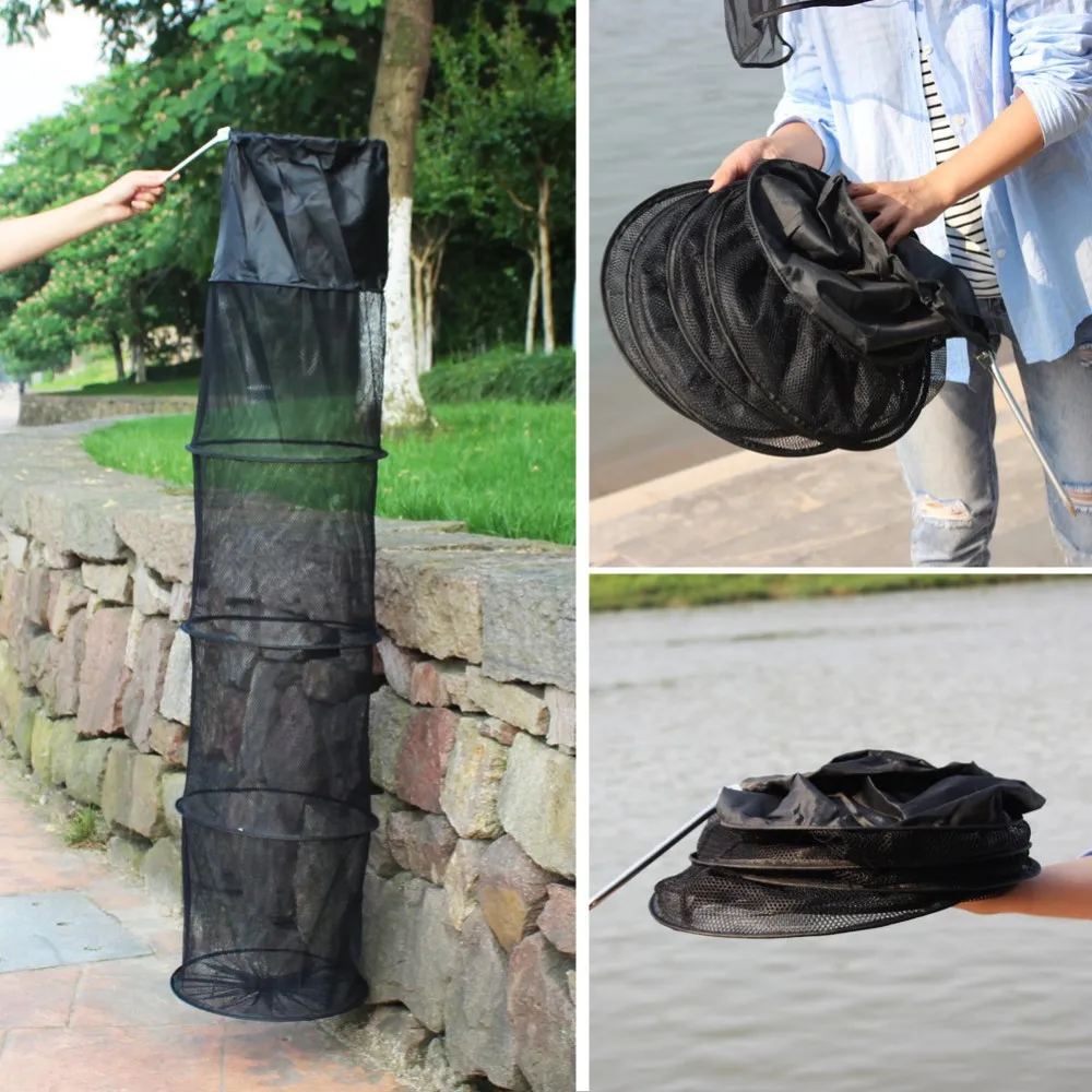 Outamateur Bottle-Shaped Collapsible Mesh Fishing Cage/Fishing Net Portable and Durable,Perfect for Keeping Fishes/Smelt/Minnows Outamateur Bottle-Shaped Collapsible Mesh Fishing Cage/Fishing Net Portable and Durable,Perfect for Keeping Fishes/Smelt/Minnows