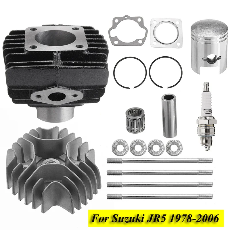 

For Suzuki JR50 Cylinder Piston Gasket Head Top End Kit 1978-2006 1505-1