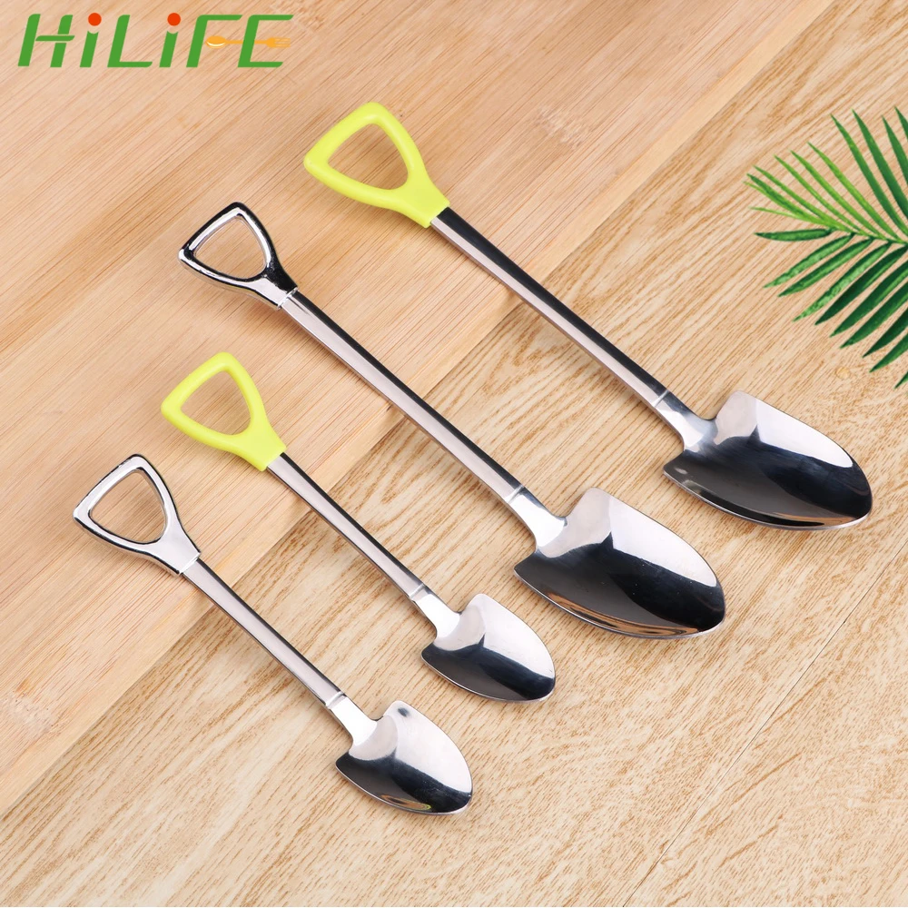 Чайная кофейная ложка Лопатка HILIFE десертная из нержавеющей стали для мороженого