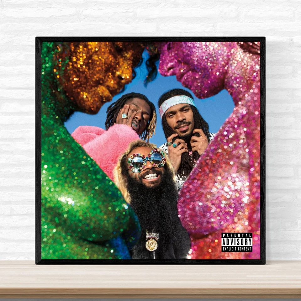 

Flatbush Zombies Vacation In Hell Poster Album Music Cover Poster Print on Canvas Home Decor Wall Art No Frame