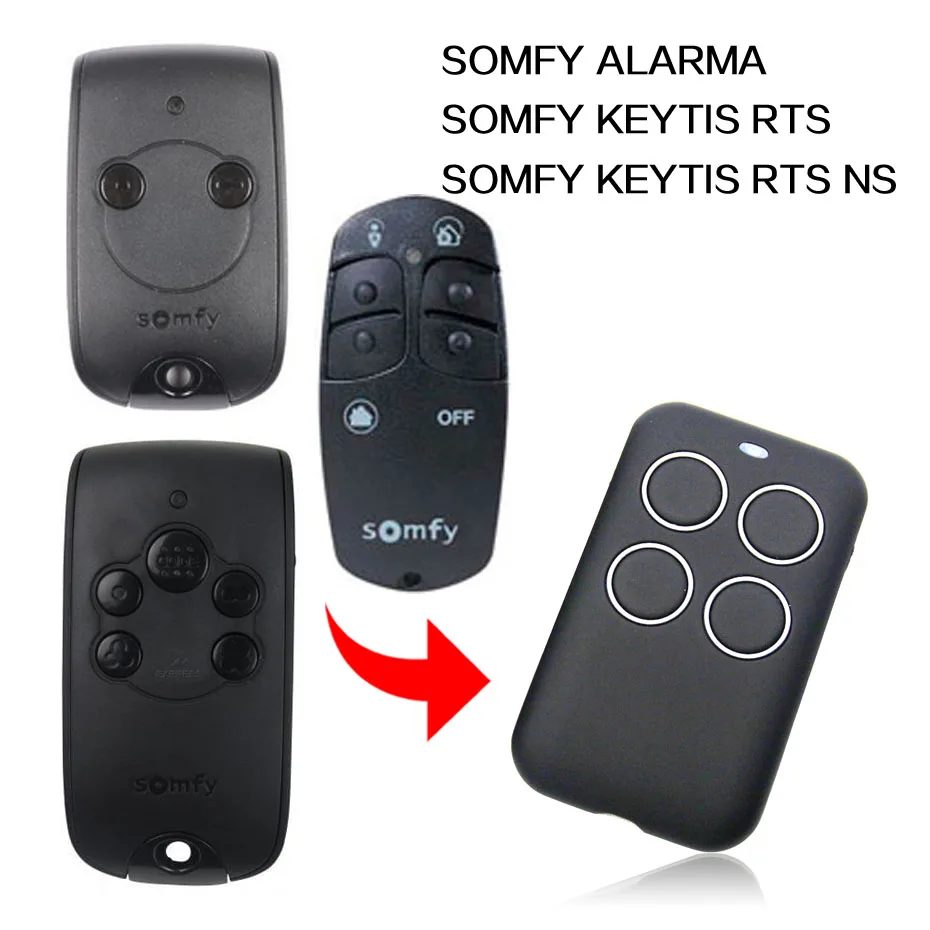 SOMFY ALARMA KEYTIS RTS NS remote control gate garage door SOMFY remote