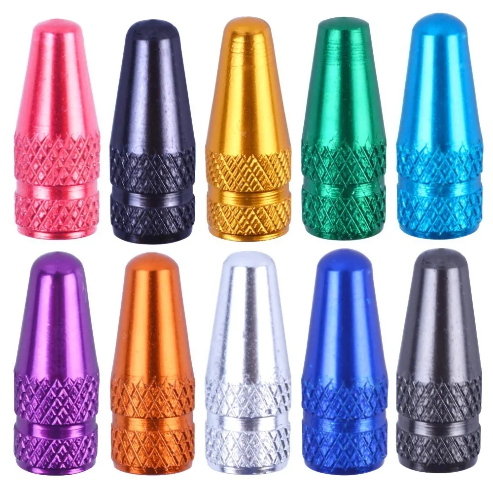 

4Pcs Aluminum Alloy Cycling Tire Valve Cap Dust Cover Bike Wheel Rim Tyre Stem Air Valve Caps Dust Cover Bicycle Accessories