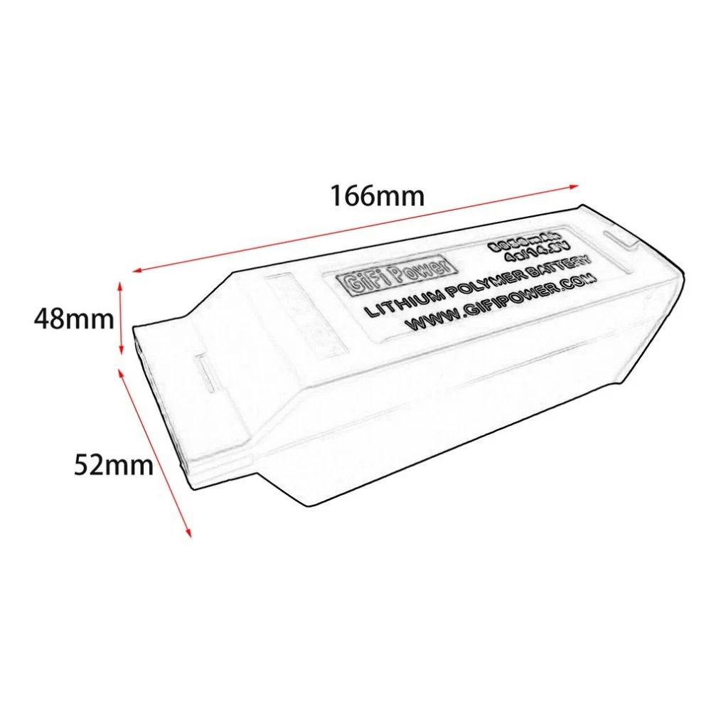 Gifi Мощность 8050 Mah большой Ёмкость Батарея 14,8 V 4S обновленная Замена литий-полимерный аккумулятор для беспилотника Батарея для Yuneec Typhoon H H480