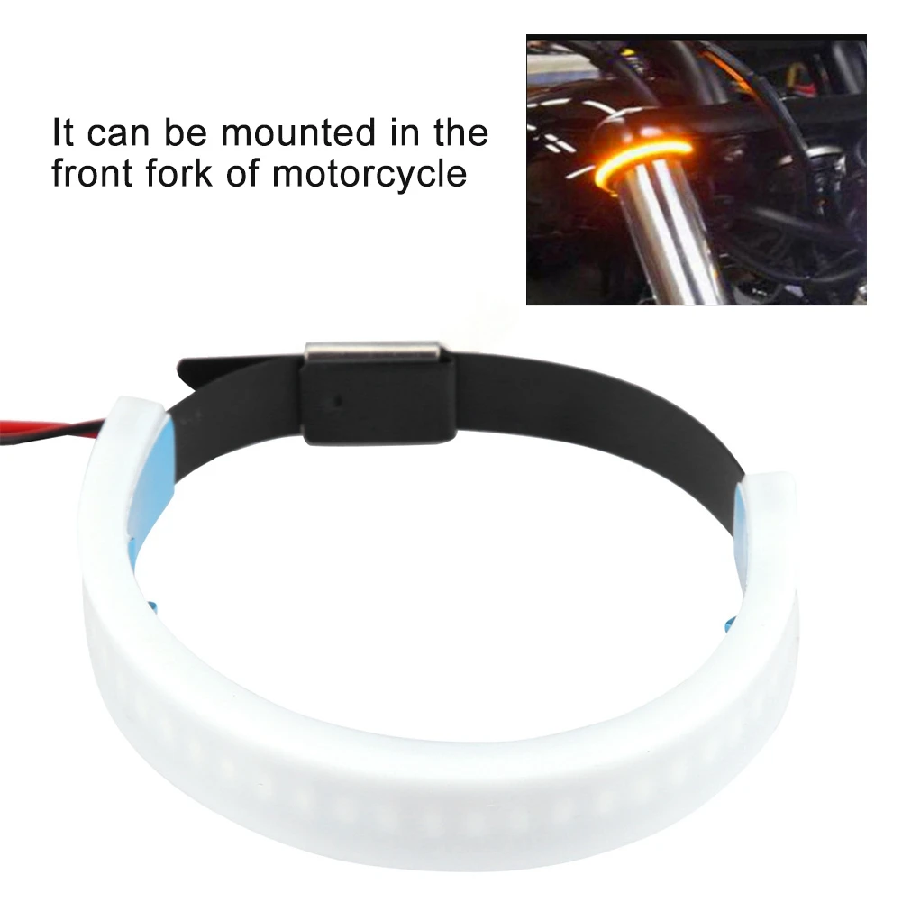 

Universal LED Light Motorcycle Car 12V 3000K LED Strip Front Fork Shock Absorption Light Lamp in the front fork of motorcycle