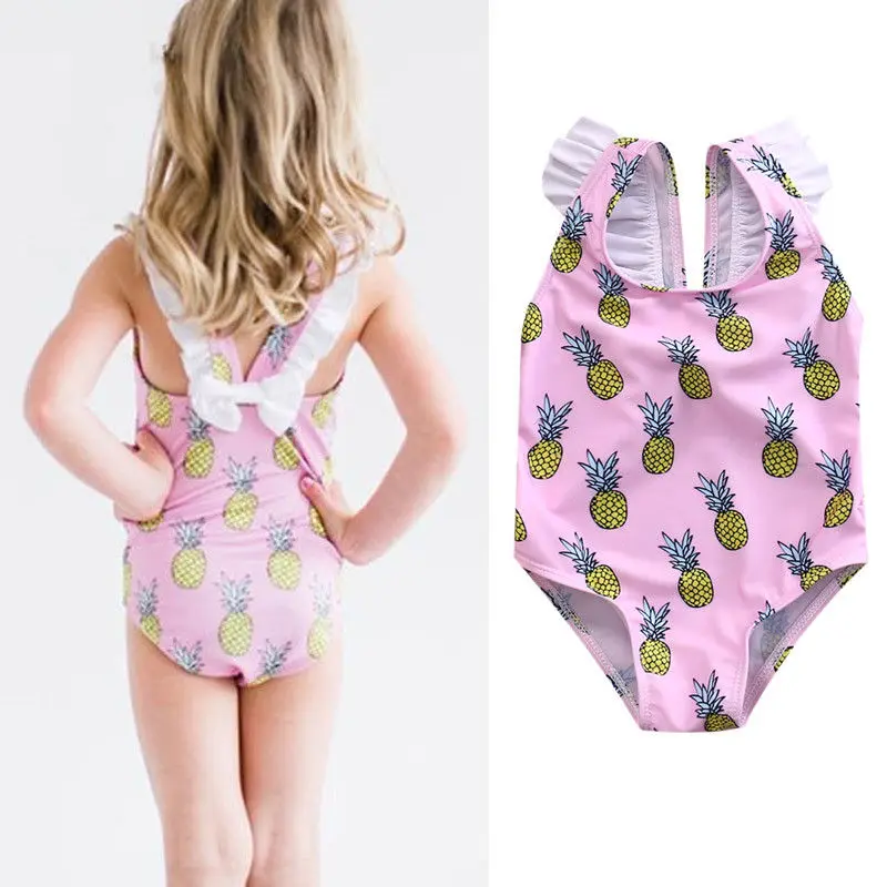 2019 детский купальник для маленьких девочек дизайнерский комплект бикини пляжная