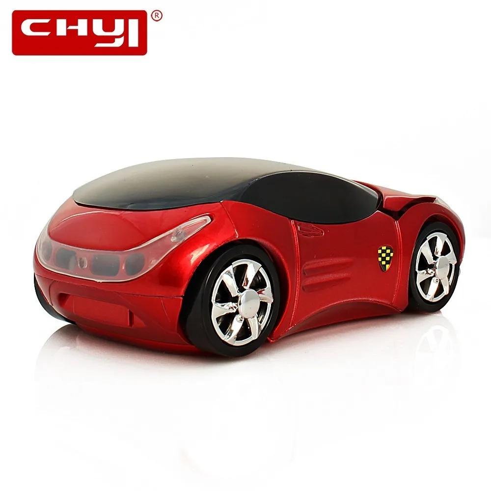 

CHYI 2.4Ghz Wireless Car Computer Mouse Optical Portable Usb Cool LED Light Mause Car Wireless Ergonomic Game Mice For Laptop PC