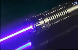 Высокая мощность военная Униформа Синий лазерная указка 100 Вт 100000 м 450nm фонарик с лазерной указкой горящая спичка/сухой