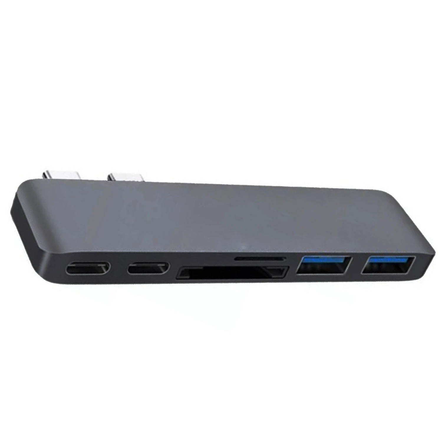 

Dual Type-C Hub Hub 2Usb3.0+Sd/Tf Card Reader (Thunder 3 Interface)