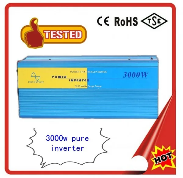 3000 W DC12V для AC110V или AC220V 50 Гц/60 Гц Чистая синусоида Инвертор пиковая мощность 6000 Вт