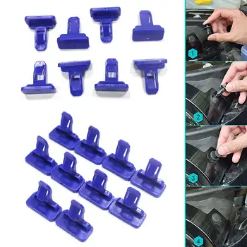 

Auto Part Car Accessories Push Bumper Fender Door Trim Panel Clips Retainers Fastener Rivet Clips 30 pcs Blue Car Styling