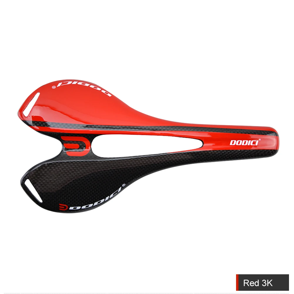 RXL SL Ultralight Carbon Fibre Saddle Bike Seat Saddle Carbon Bicycle Saddle Road/ MTB Bike Cycling Seat Cushion Bike Part RED