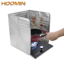 HOOMIN изоляционные масла удаления ржавчины плиты масло брызги экраны алюминиевая фольга плиты кухонные гаджеты газовая плита брызг перегородка