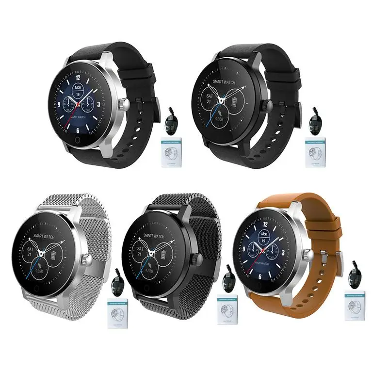SMA-09 1.3 Smart watch IP54 waterproof Tempered glass Activity Bluetooth Fitness tracker Heart rate monitor Men women smartwatch
