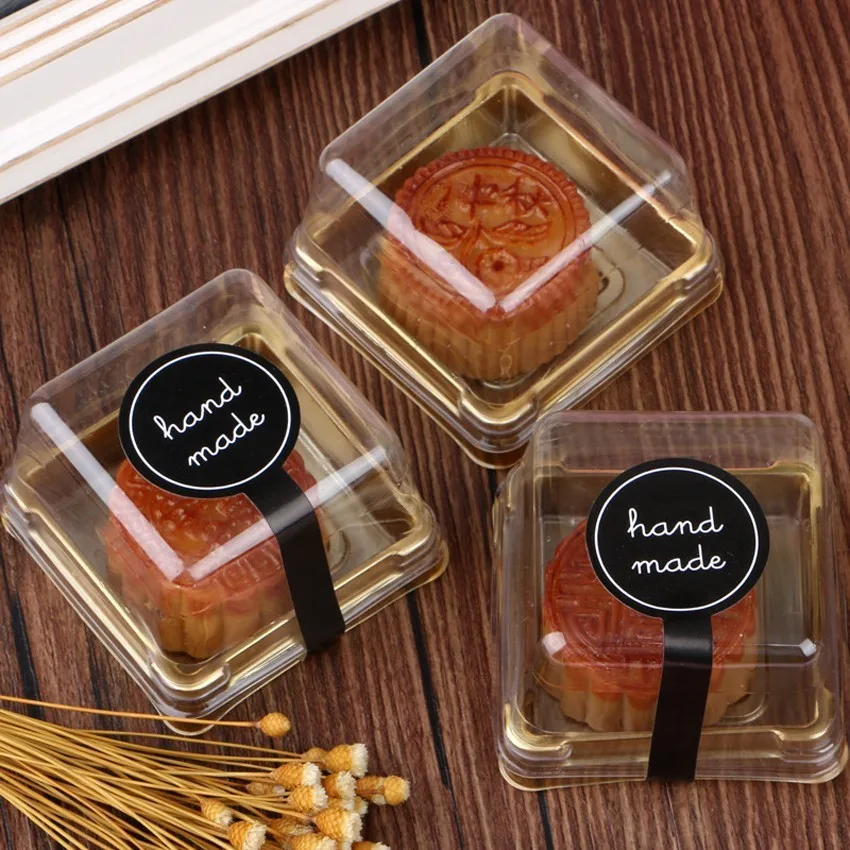 

Qianxiaozhen 10pcs Hand Made Sticker Paper Labels Adhesive Kraft Seal Sticker For Baking Gift Stickers