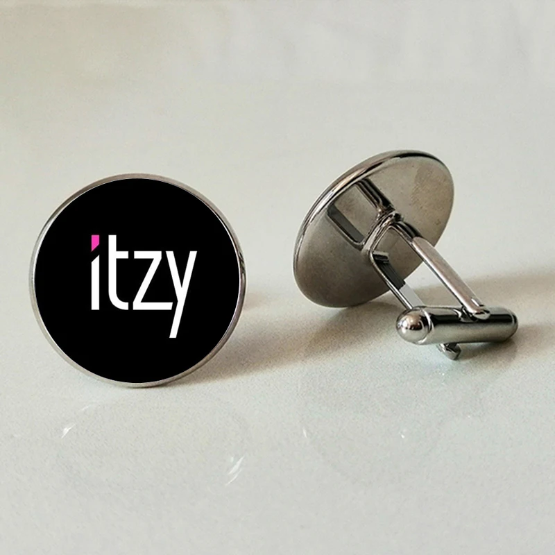 ITZY Стекло запонки ручной работы личность с фотографией частного изготовленные