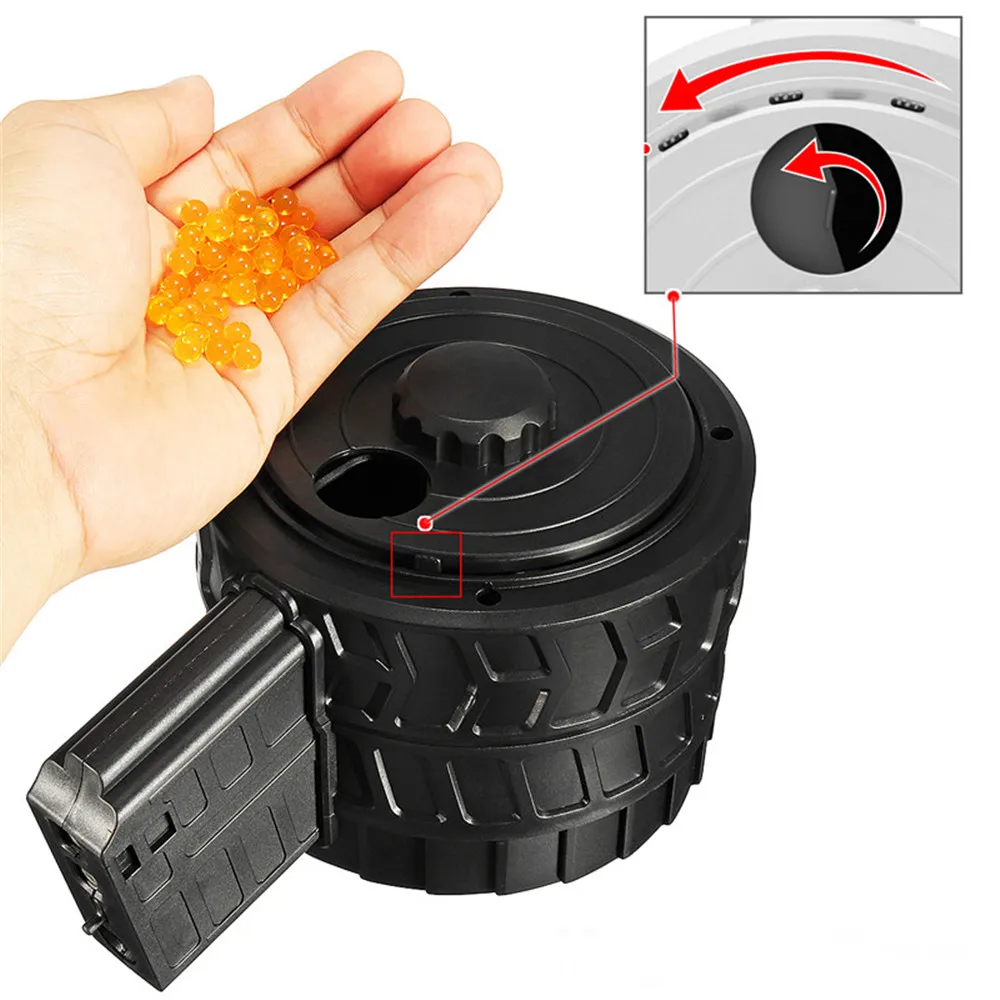 

Drum Magazine for STD 2th for STD for PDW for JinMing8 M4A1 SCAR V2 Gel Ball Water Gu n Replacement Accessories Magazine Clip