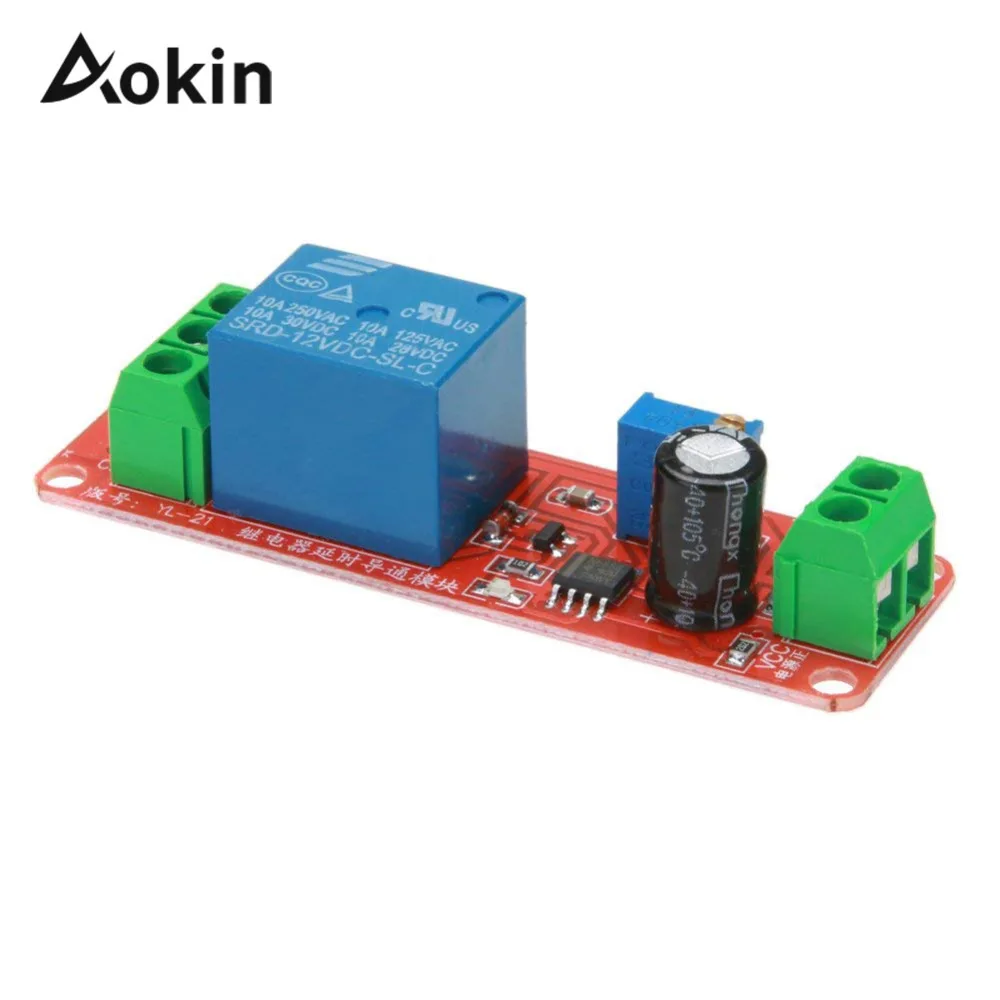 

Dc 12v Ne555 Timer Switch Adjustable Module 12v Delay Relay Shield Timing Cpu 0-10s 0 To 10 Second 2200w Time Delay Relay Module