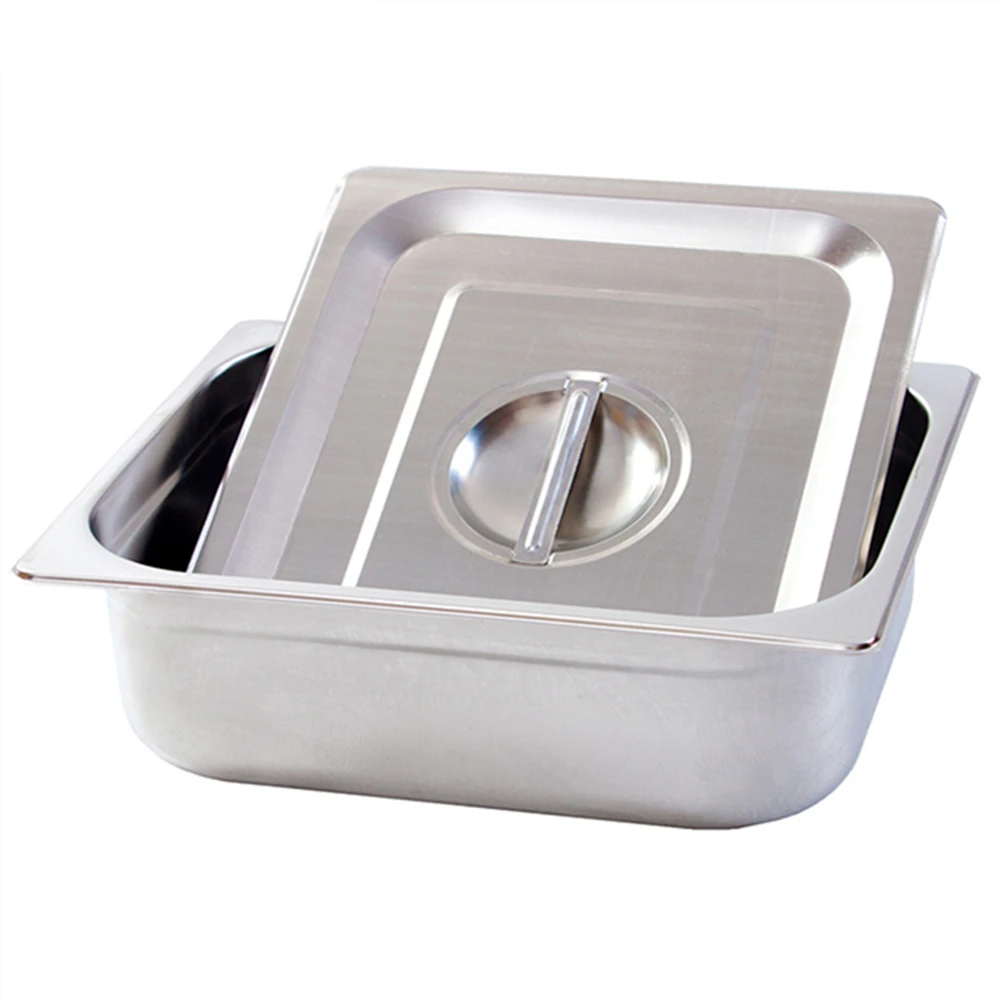 4 кастрюли мокрого колодца Bain Marie нержавеющая сталь 1/2 питание электрический