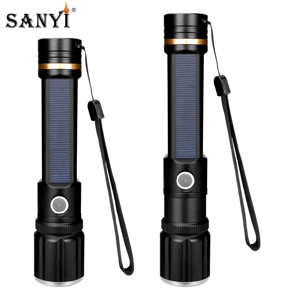 Linterna Tática Forte Do Zoom Da Luz Portátil Para O Usb Linterna Tática Forte Do Zoom Da Luz Portátil Para O Usb