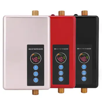 

5500W Mini Instant Electric Water Heater Tankless Shower Hot Water System for Kitchen Bathroom hot