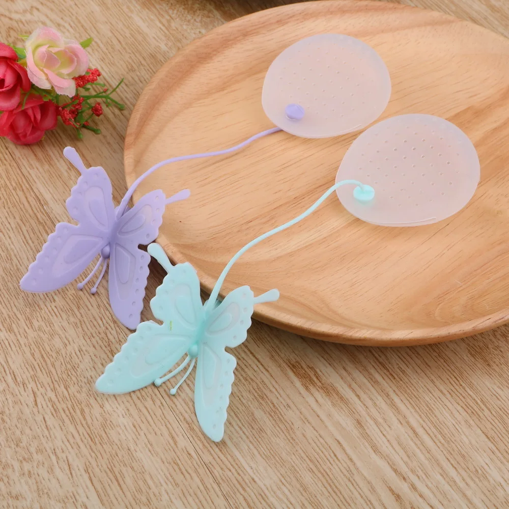 

Cute Butterfly Silicone Teabags Strainers Tea Tools Filter Tea Infuser Kitchen Gadget Tea Bags