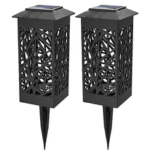 Новые 2 шт. солнечные светодиодные фонари для сада, идеально подходят для украшения Хэллоуина, автоматическое светодиодное декоративное ландшафтное освещение