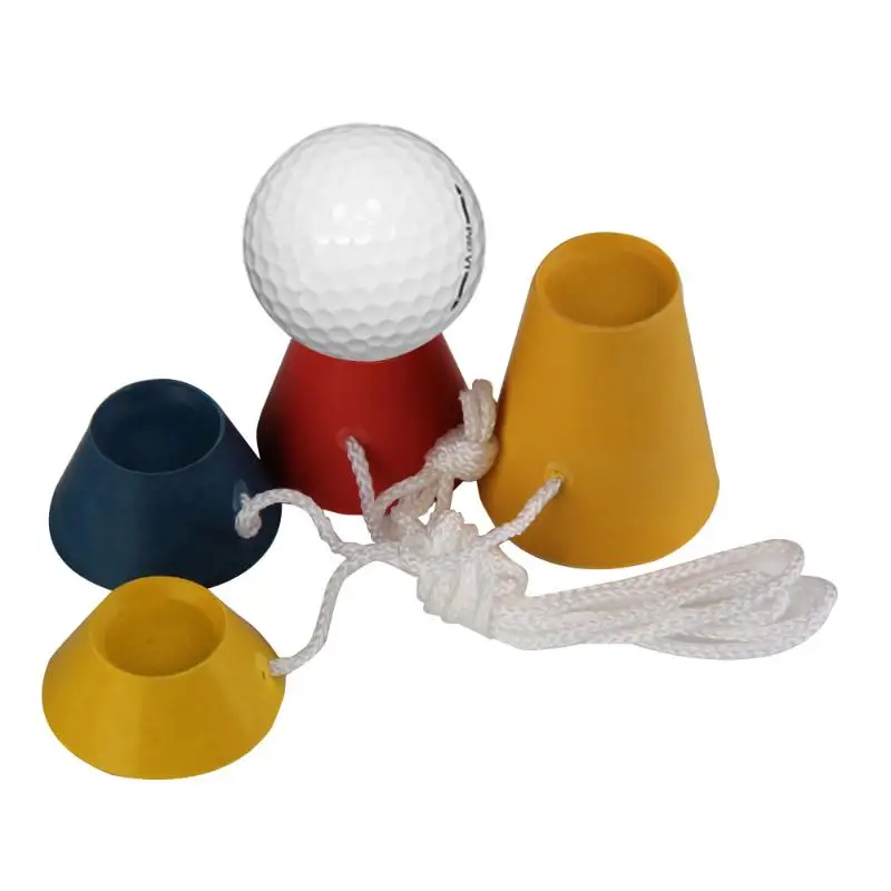 

4 in 1 Golf Rubber Tees Winter Tee Set 33mm Golf Training Kits Golf Enthusiasts and Training 4 Colors Dimension 33mm