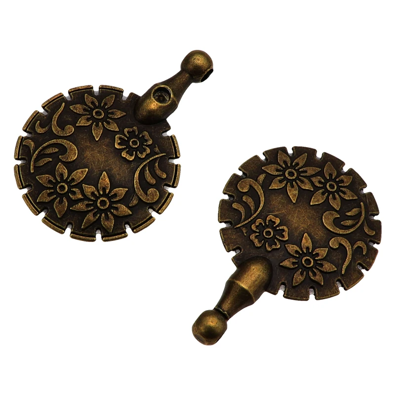 Швейные нитки резак для пряжи кулон круглой формы Античная бронза ремесло DIY инструмент